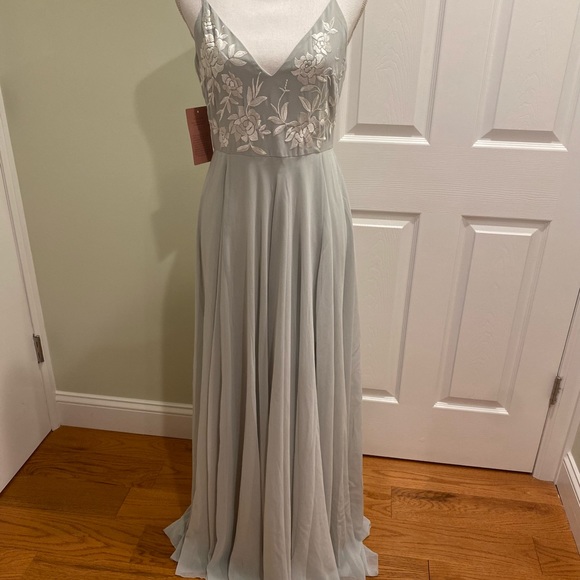 New BHLDN Sadia Dress Size Color:Fog